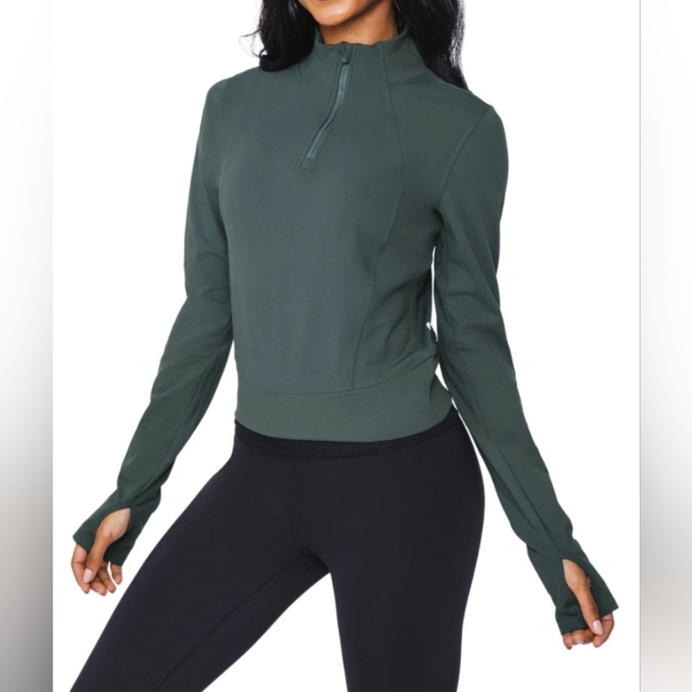 90 degrees By Reflex Carbon Run & Flow Half-zip Jacket